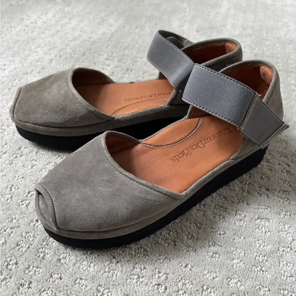 L'Amour des Pieds Women's Gray Platform Sandals 6.5 - Picture 5 of 7